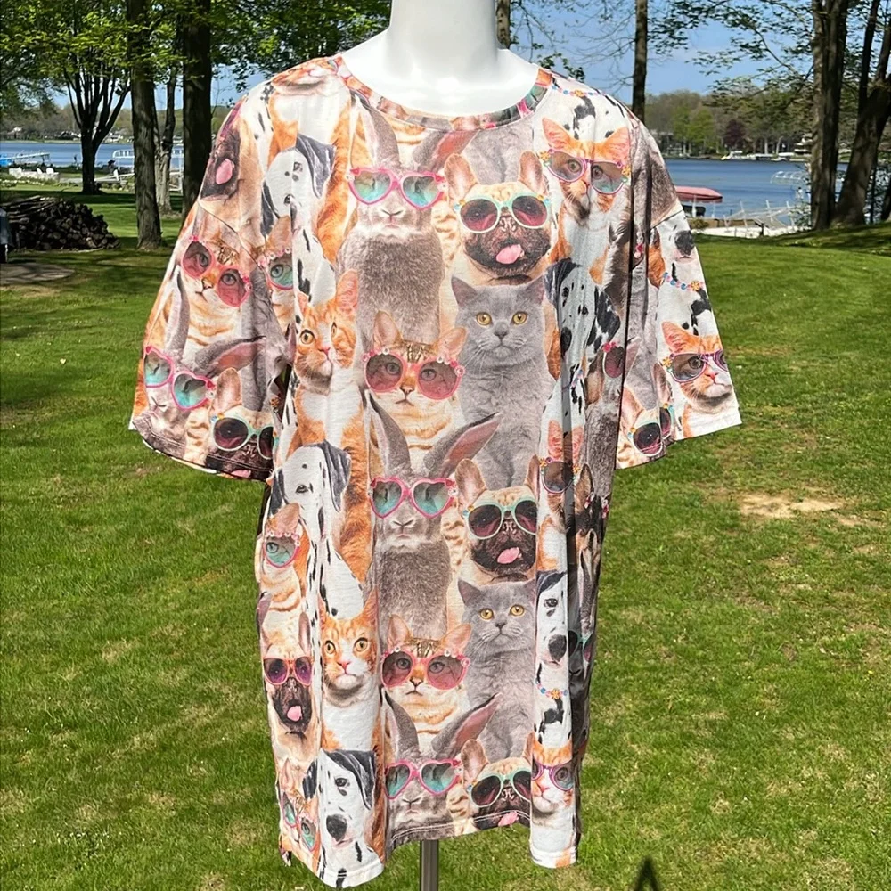 Secret Treasures cats, dogs & bunny sleepwear L-XL